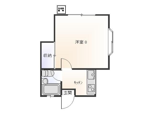 小田急線 下北沢駅 徒歩10分 2階建 築32年の間取り写真