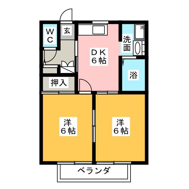 アミューズメント銀鈴 A棟の間取り写真