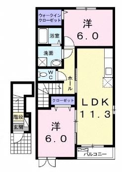 イルマーレ Cの間取り写真