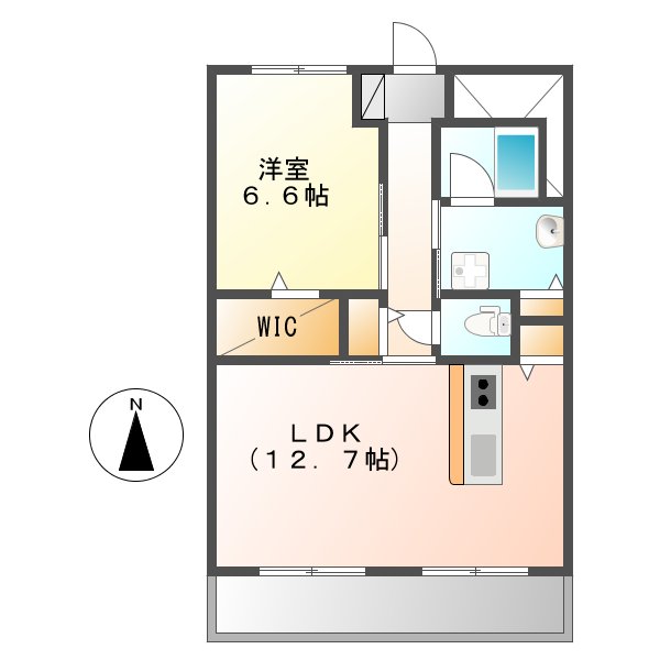 高畑T 2マンションの間取り写真