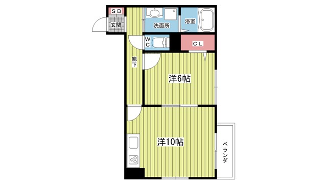 阪急宝塚線 岡町駅 徒歩5分 2階建 築16年の間取り写真