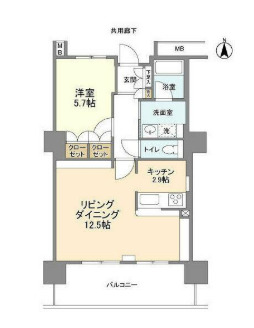 豊洲シエルタワーの間取り写真