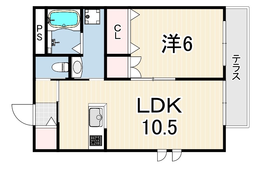 ラビエ岡本の間取り写真