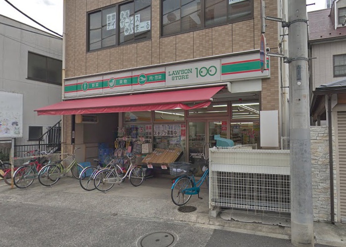 コンビニ　ローソンストア100立川羽衣町店（コンビニ）まで400m