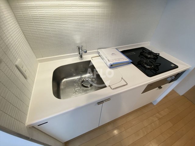 キッチン　アーバネックス淀屋橋　2口ガスシステムキッチン
