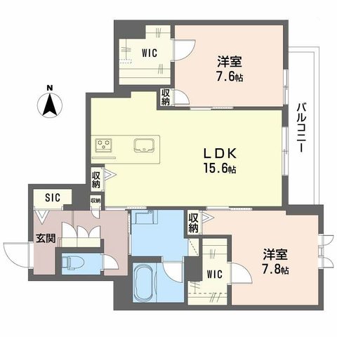 近鉄奈良線 大和西大寺駅 徒歩5分 4階建 築1年の間取り写真