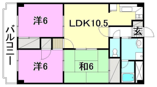 ロイヤルアネックス土居田の間取り