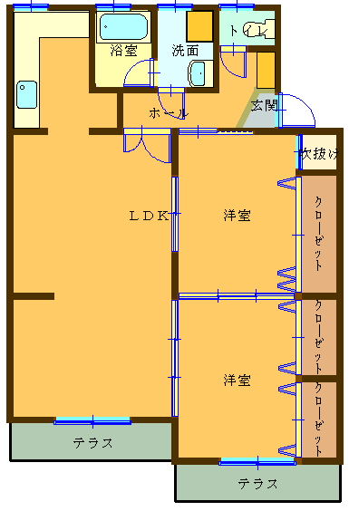 コーポエンゼルの間取り