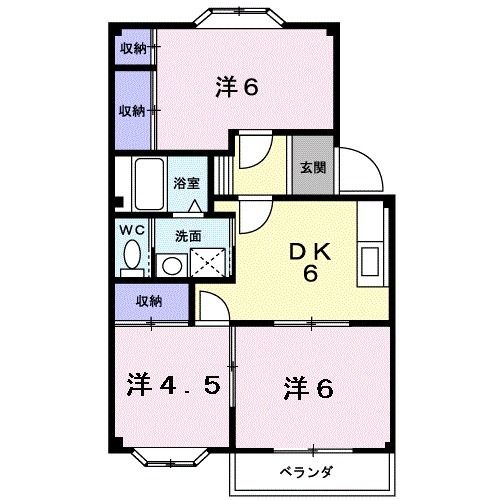 プラドール　スワＡの間取り