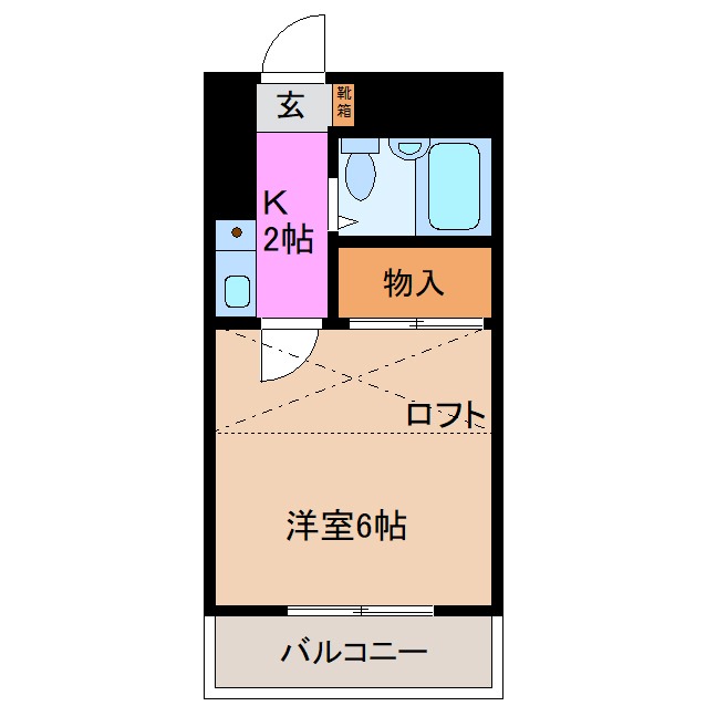 コリーヌ八幡IIの間取り