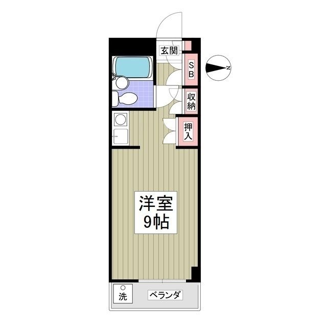 高崎市剣崎町のマンションの間取り