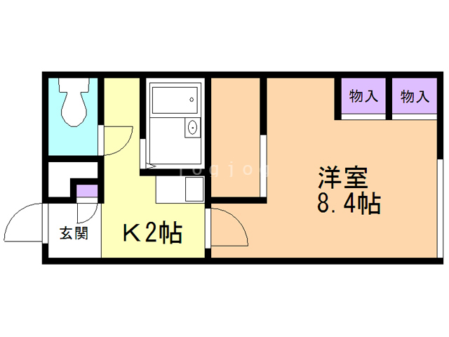 【レオパレスｈ　ｌｉｌａｃの間取り】