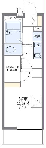 【レオパレスグレンツェ　掛川の間取り】