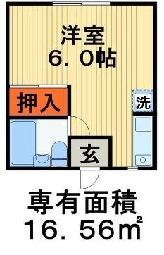 千葉市中央区村田町のアパートの間取り