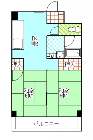 福地産業中広ビルの間取り