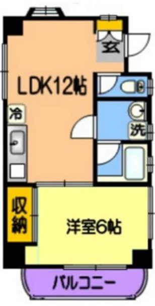 セシール米屋町の間取り