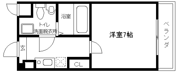 京都市上京区北伊勢屋町のマンションの間取り