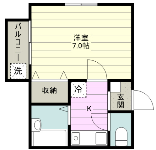 フルールふじみ野の間取り