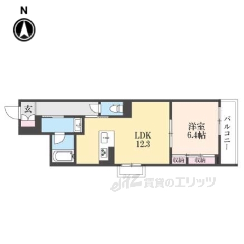 シャーメゾン六条荘の間取り