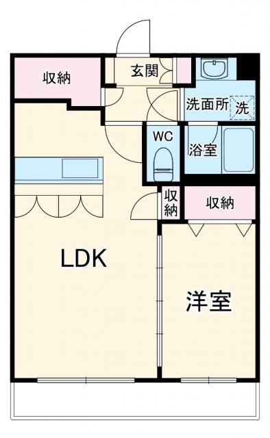 袋井市上山梨のマンションの間取り