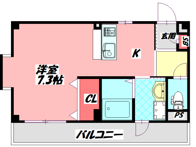 守口市寺方錦通のマンションの間取り