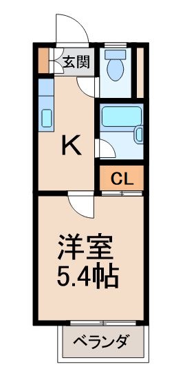 サニーハイム中三谷の間取り