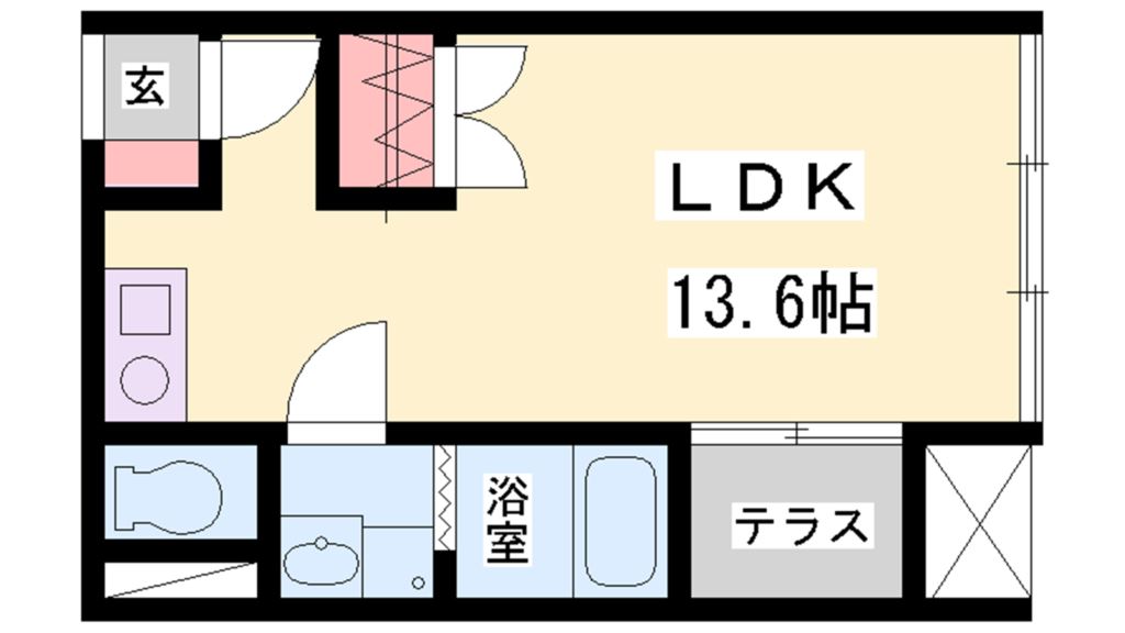 ソレイユ平野の間取り