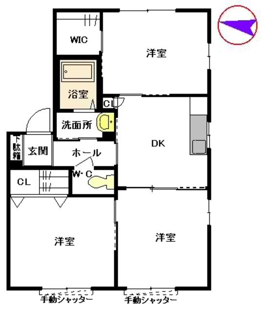 リープスターオルト　Ａ棟の間取り