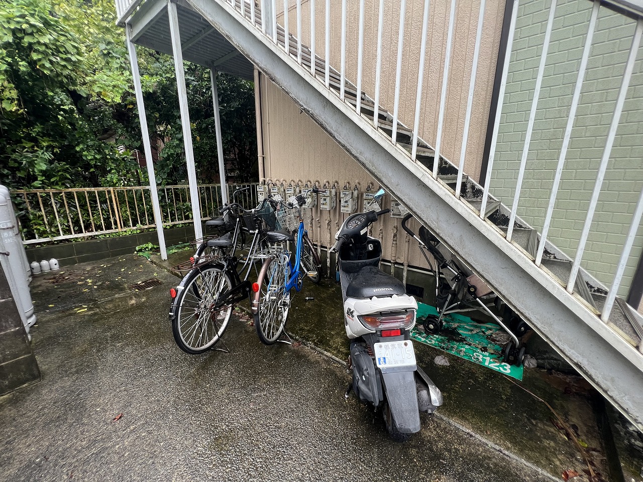 その他共有部分　駐輪場※退去前のため、以前の写真を使用しています。