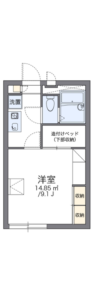 レオパレスＩＳＨＩＤＵＭＩの間取り