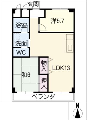 太平コーポラスIの間取り