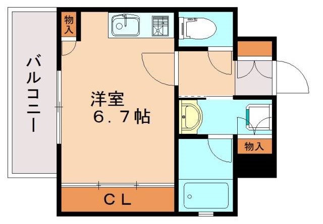 ヴィラージュ高宮ストリートの間取り