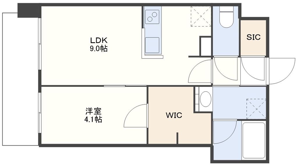 RJRプレシア浦上クロスの間取り