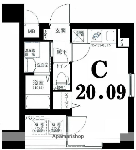 グリフィン・東銀座の間取り