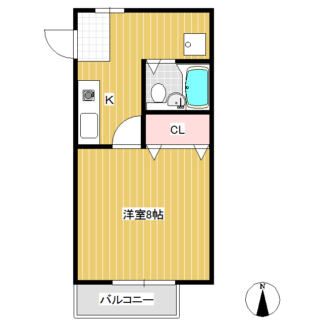 リバーサイドコーポの間取り