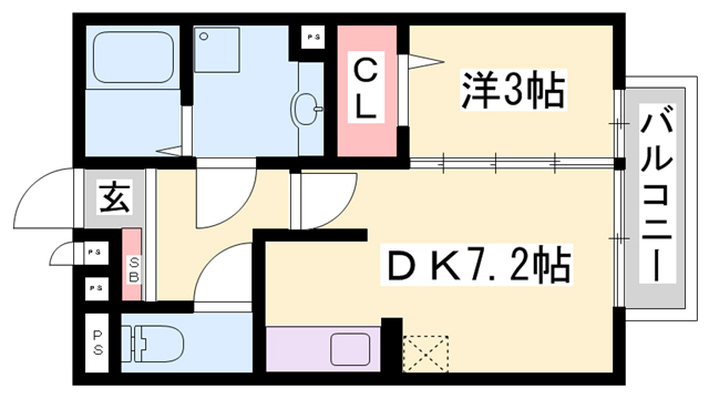 ルミエ広畑本町の間取り