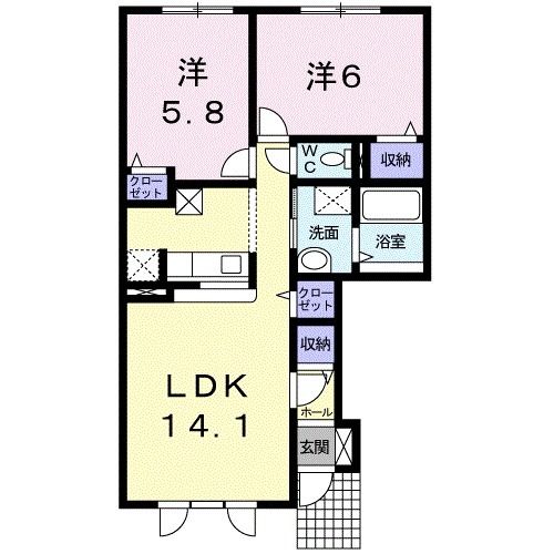 ラ　カーサ・ミーアの間取り