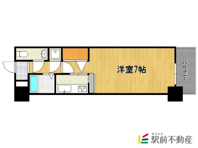 福岡市中央区薬院のマンションの間取り