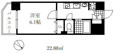 プレサンス神戸プレシャスの間取り