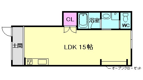 大阪市西淀川区大和田のマンションの間取り