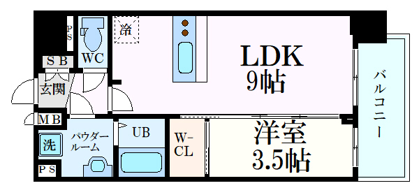 プレサンス庄内ブレイシスの間取り