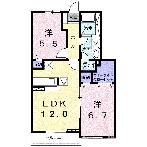 クリアネス　Ｆ　Iの間取り