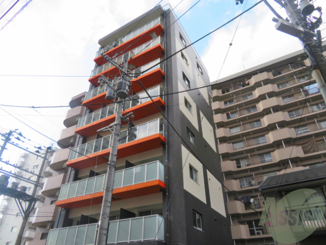 仙台市青葉区堤通雨宮町のマンションの建物外観