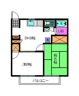 フレンズ長谷川Ａの間取り