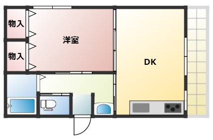 柳本マンションの間取り