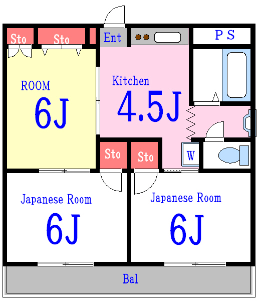 江戸川区船堀のマンションの間取り