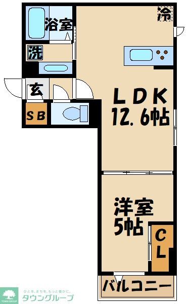 【調布市東つつじケ丘のアパートの間取り】