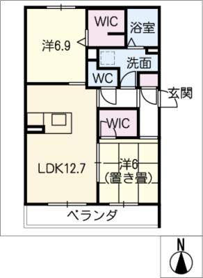 シャーメゾンベレオ天王の間取り