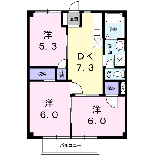 アメニティ永吉の間取り