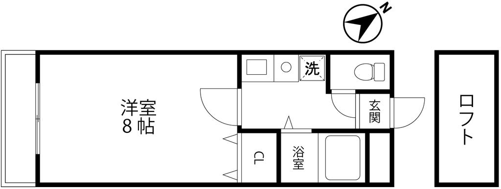 神戸市西区押部谷町栄のアパートの間取り